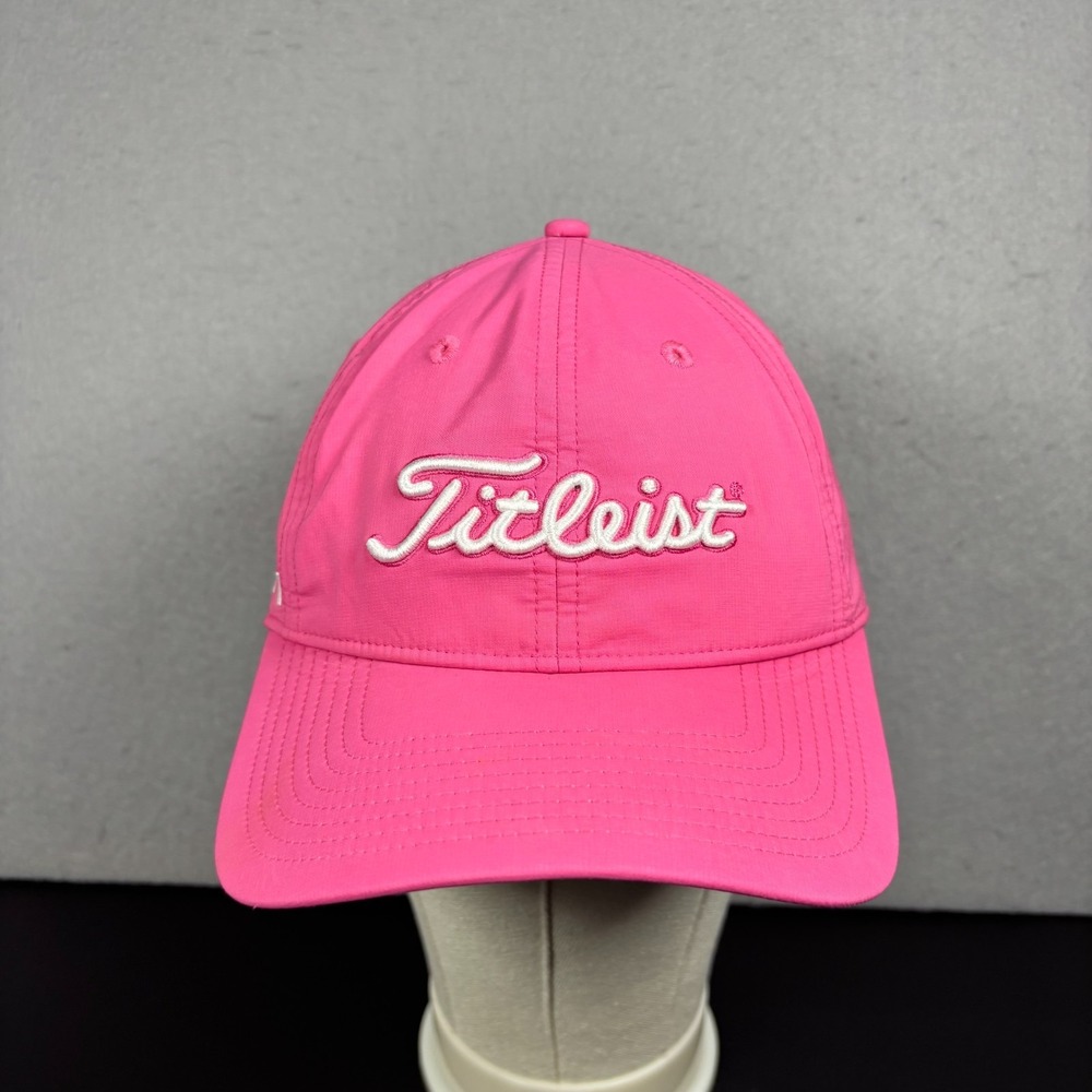 Titleist ProV1 Footjoy Golf Adjustable Baseball Hat Cap Hot Pink Adult Size OSFM